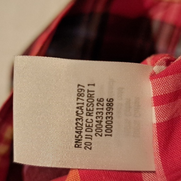 Janie and Jack boys size 6-12 months red plaid button down shirt - Picture 6 of 6